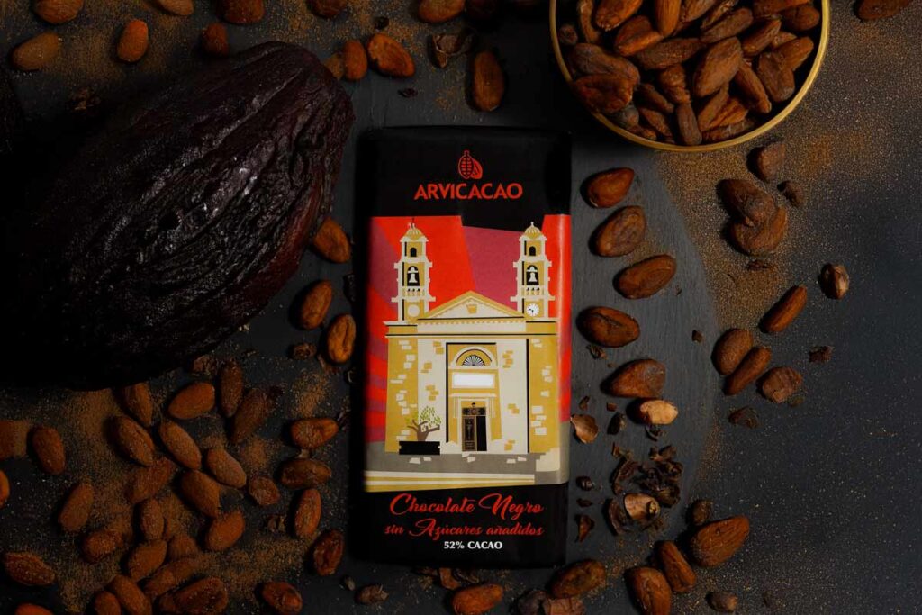 chocolate negro artesanal en Vigo