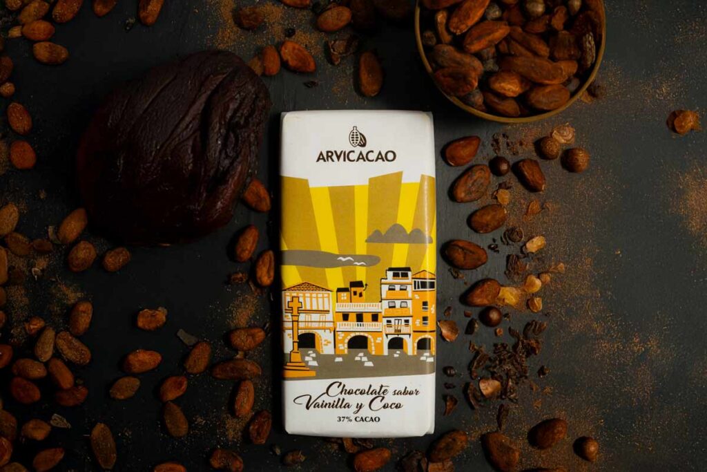 chocolate de vainilla y coco en Vigo