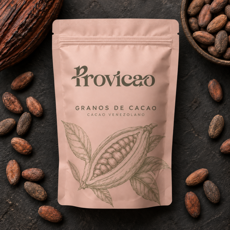 Bolsa de granos de cacao venezolano de Povicao