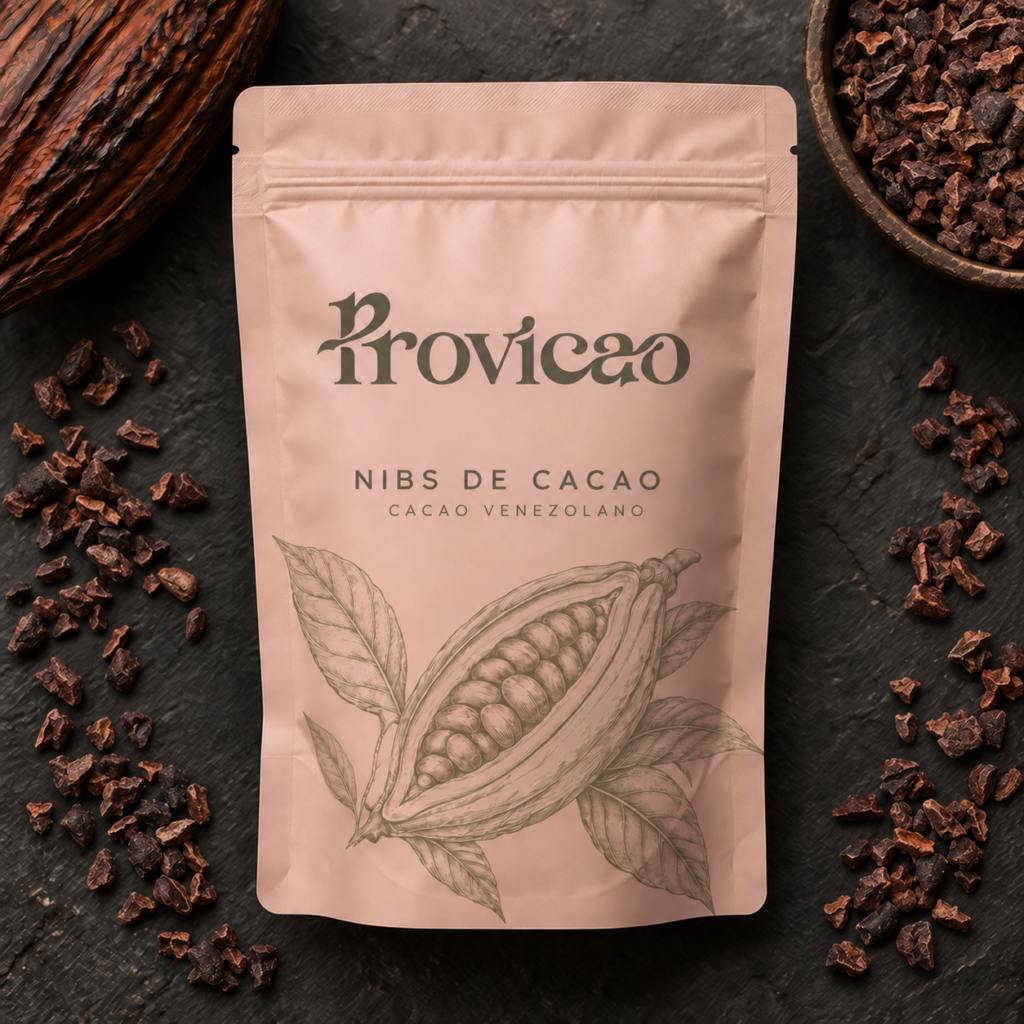 Bolsa proviao de nibs de cacao