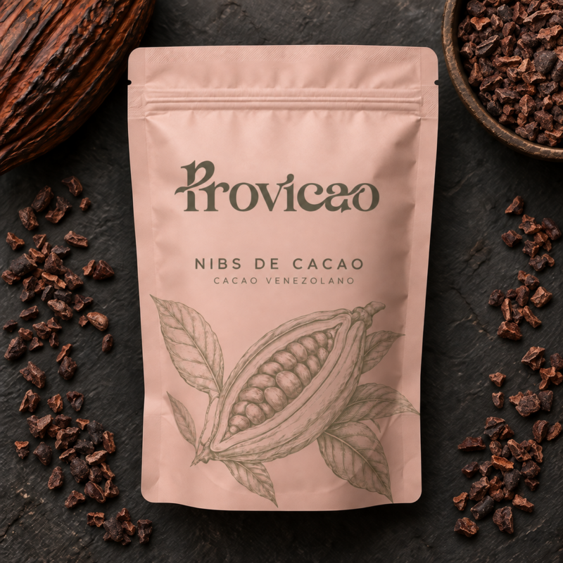 Bolsa proviao de nibs de cacao